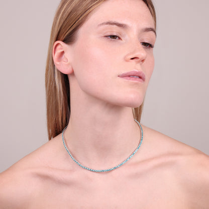 Collana Tennis con Cubic Zirconia Tonde