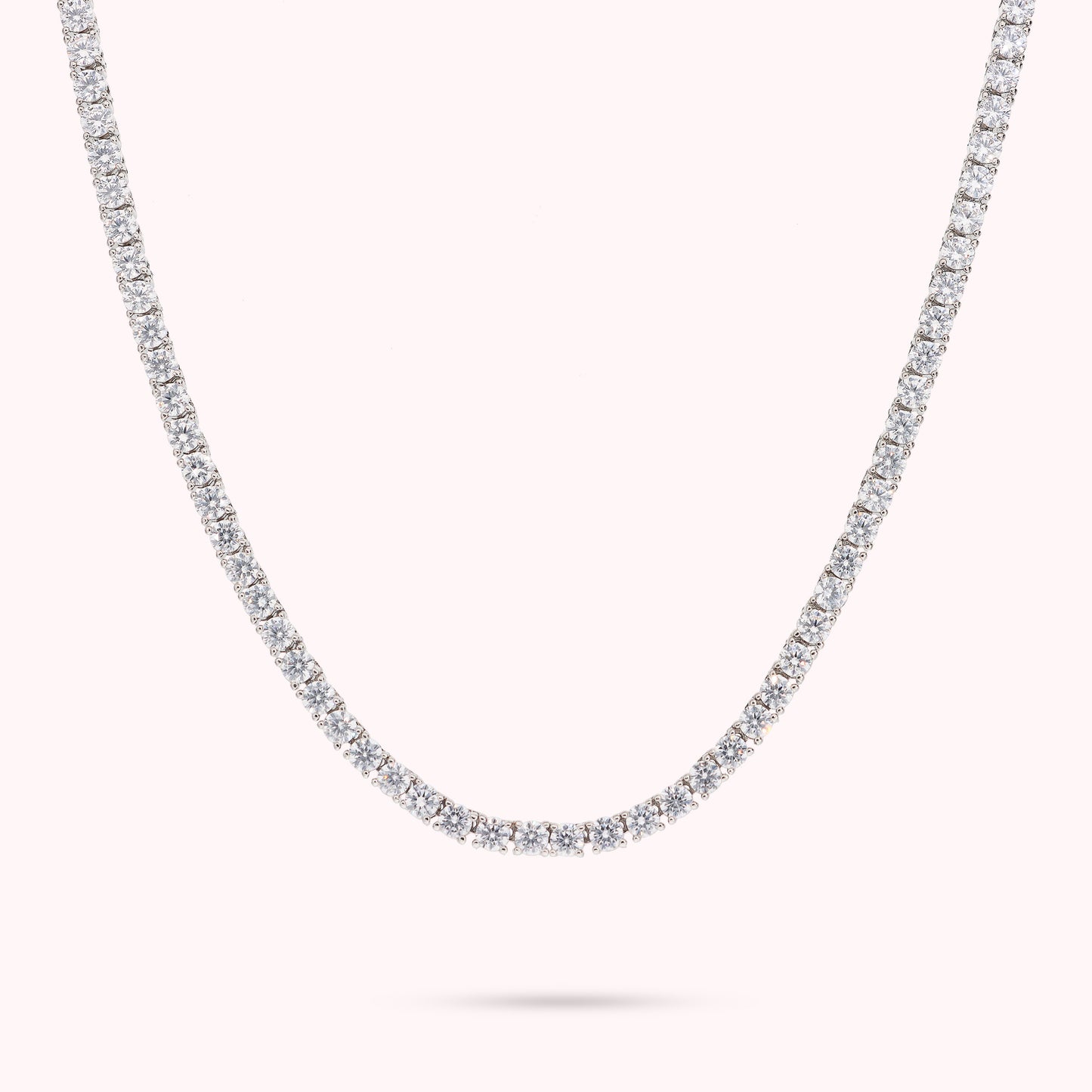 Collana Tennis con Cubic Zirconia Tonde