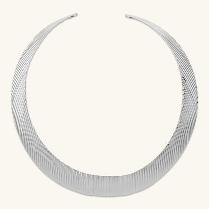 Collana Choker Graduata Texture Rigata