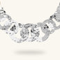 Collana Graduata con Maglie a Disco Martellate