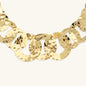 Collana Graduata con Maglie a Disco Martellate