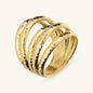 Anello a Fascia Multifilo Martellato