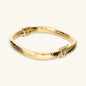 Bracciale Rigido Quadrato Martellato