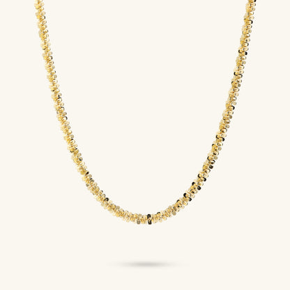 Collier ras du cou en chaîne marguerite avec diamants
