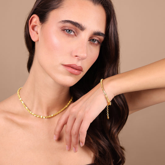 Bracciale Catena Margherita Diamantata