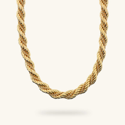 Collana Girocollo Doppia Catena Corda