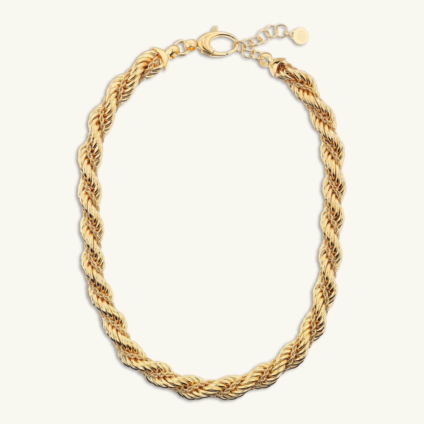 Collana Girocollo Doppia Catena Corda