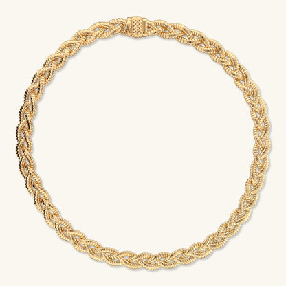 Collana Girocollo Tubogas a Intreccio