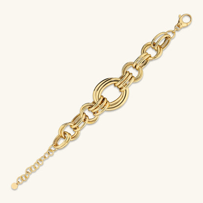 Bracciale Maxi Maglie Ovali a Intreccio