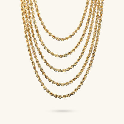 Collana Multifilo Graduata Maxi Catena Corda