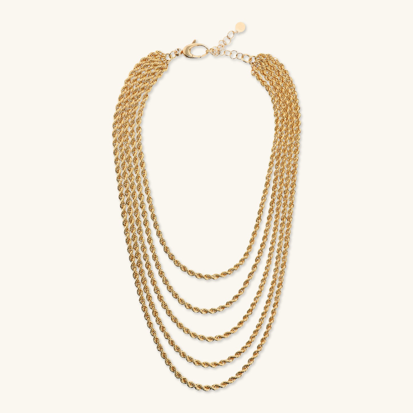 Collana Multifilo Graduata Maxi Catena Corda