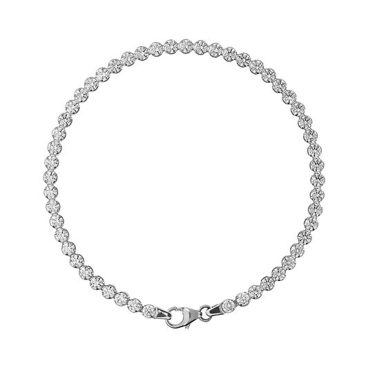 Bracciale Tennis in Oro 375 con Cubic Zirconia
