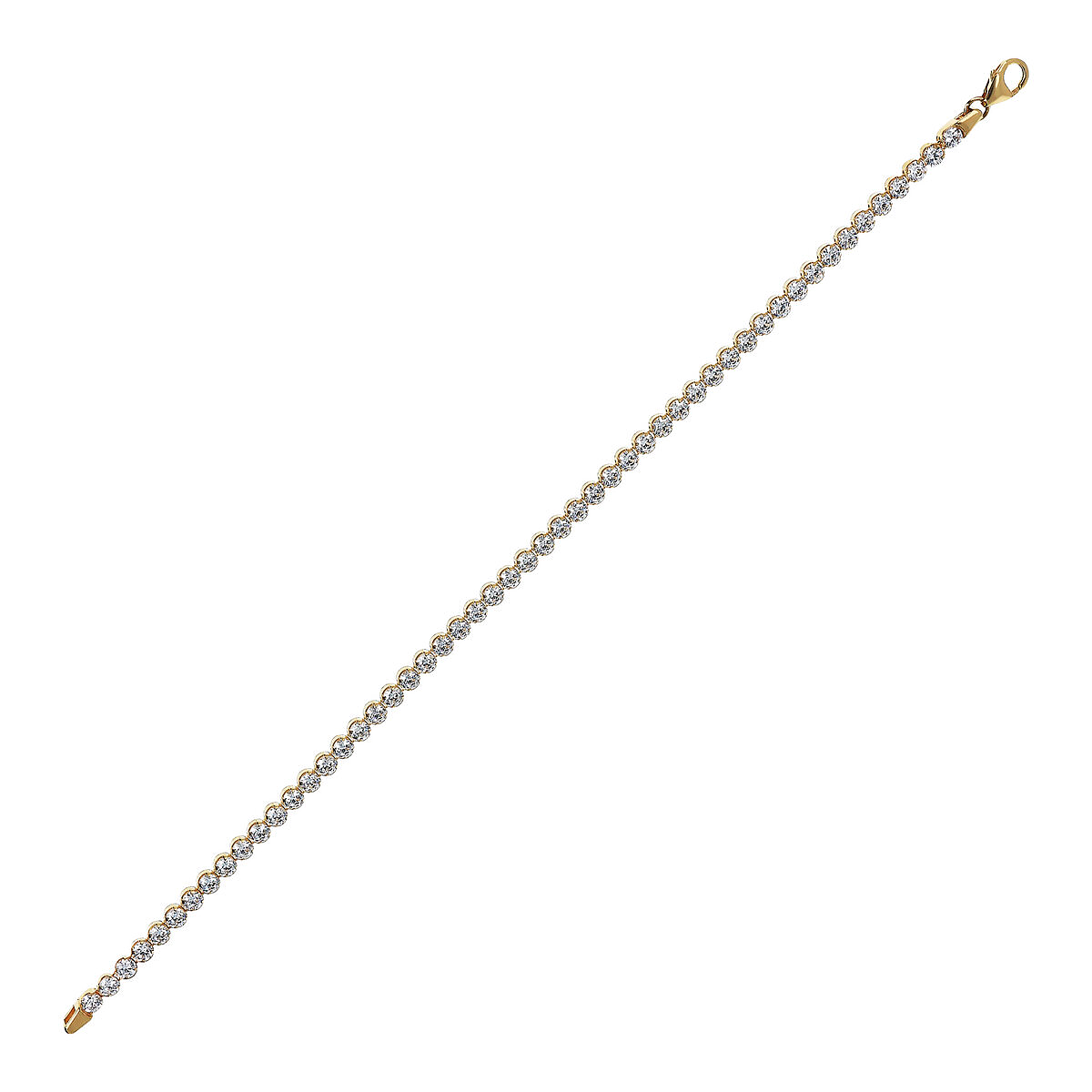 Bracciale Tennis in Oro 375 con Cubic Zirconia