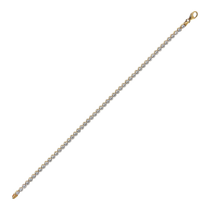 Bracciale Tennis in Oro 375 con Cubic Zirconia
