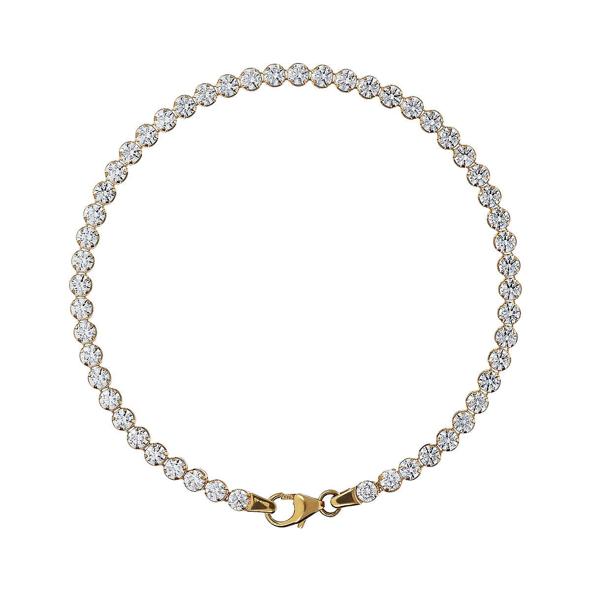 Bracciale Tennis in Oro 375 con Cubic Zirconia