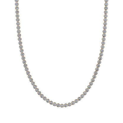 Collana Tennis in Oro 375 con Cubic Zirconia