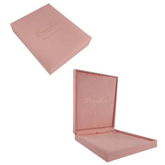 SCATOLA BRONZALLURE LARGE CON CERNIERA E FOAM TEXTURE ROSA