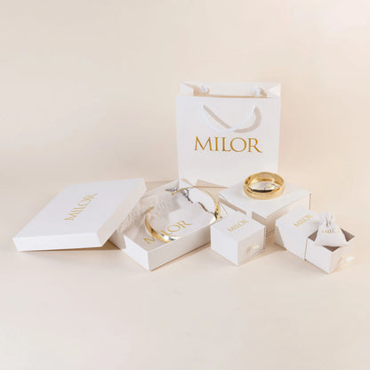 Bracciale Tubogas in Argento 925 placcato Oro Giallo 18Kt con Pavé di Cubic Zirconia